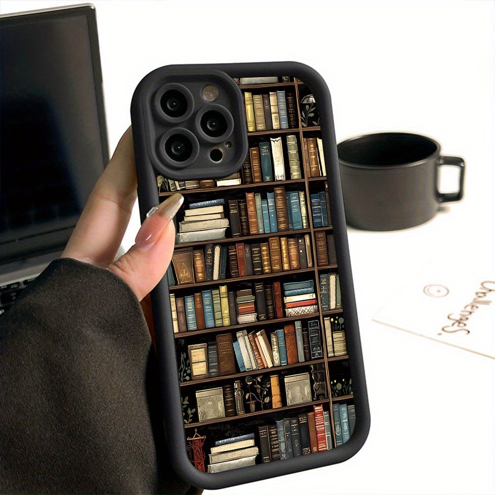 Phone Cases For Iphone 15 - ブックシェルフ型クリエイティブパターンのiPhoneケース iPhone 17 11 12 13