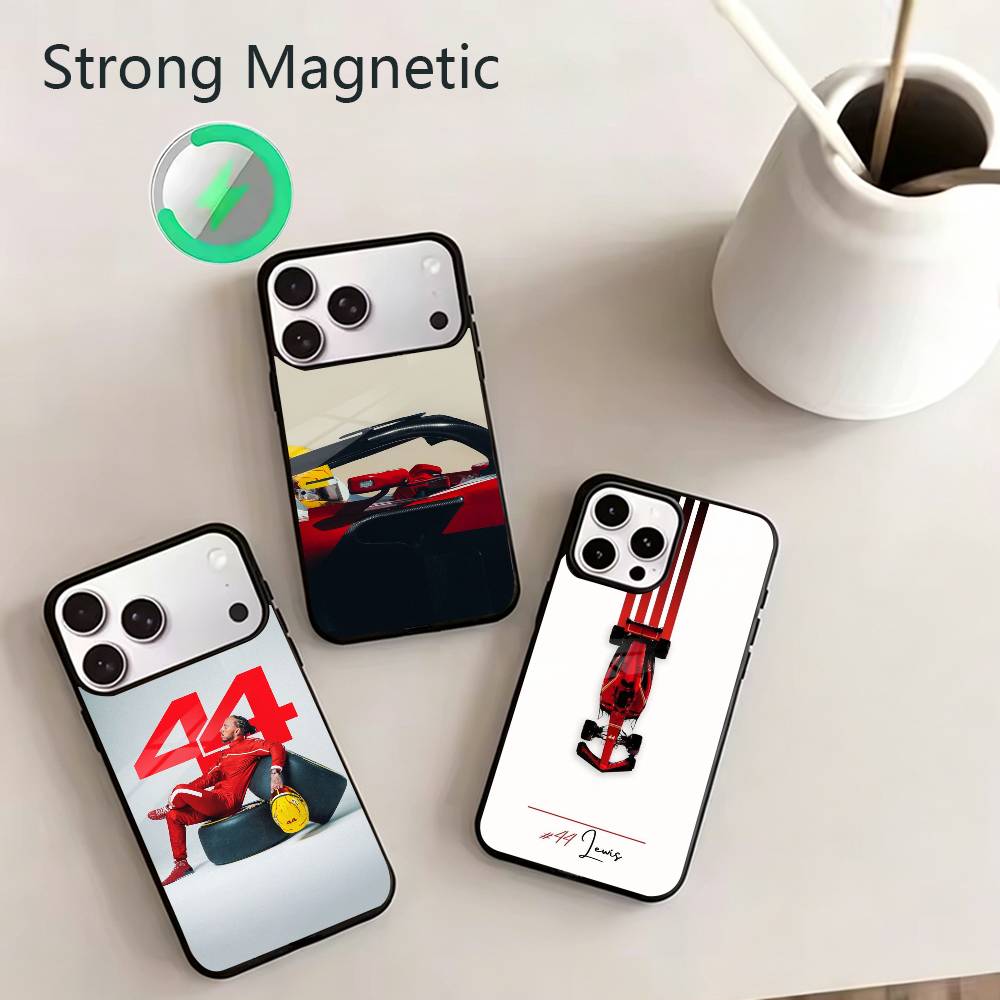 Phone Cases Hamilton - ドライバーL-ルイス・ハミルトン44レジェンド iPhone17、16、15、14、13、12、11 Plus、Pro、Max用マグネット式ワイヤレス充電対応スマホケース
