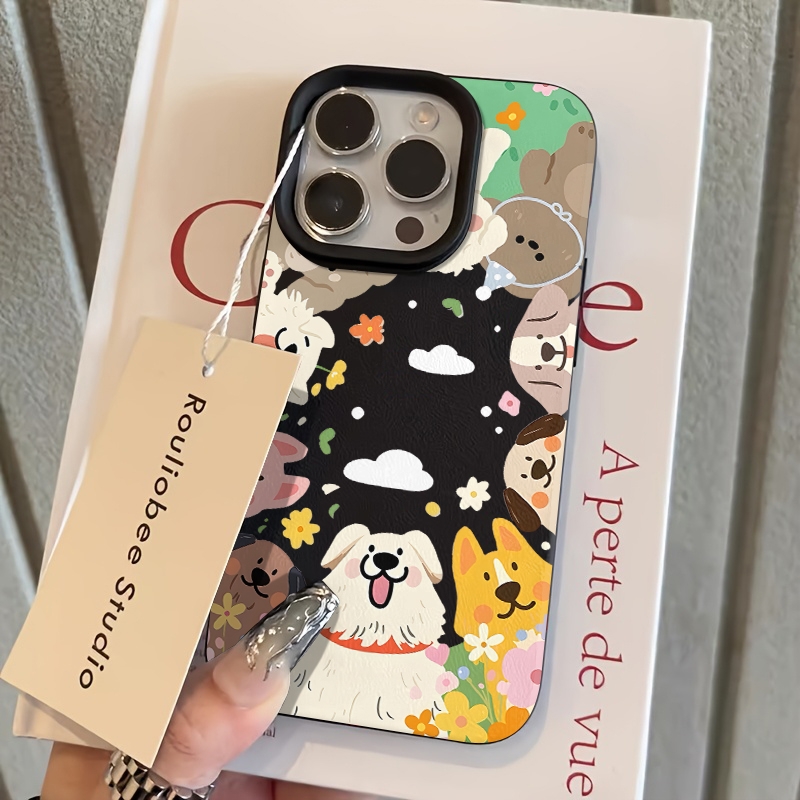 Phone Cases Galaxy A16 5G - 可愛い子犬柄の耐衝撃フルボディスマホケース Samsung Galaxy S25 S24 Ultra
