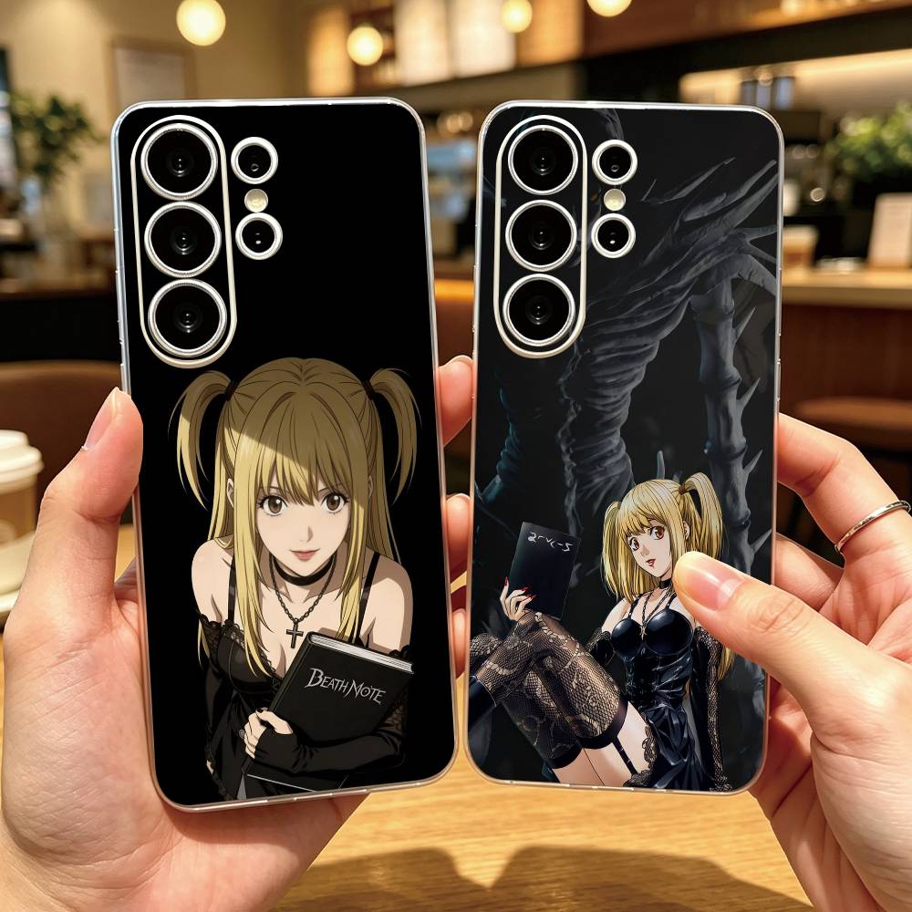 Phone Cases Near - デスノート ミサ・ニア・メロ 透明ケース Samsung S25、S24、S21、S22、S23、S30、Ultra、S20、Plus、Fe用
