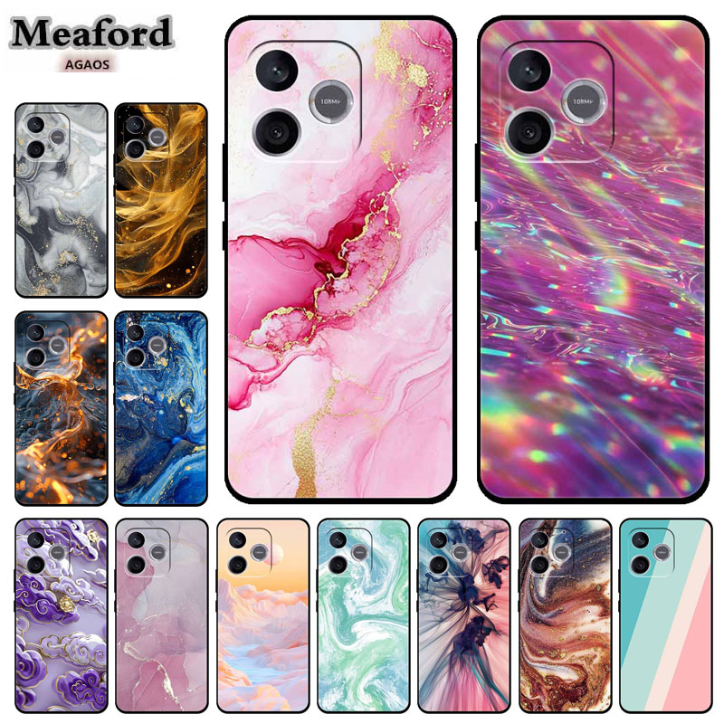 Phone Cases Honor - 大理石パターンケース Huawei 社の名誉 X8D 4 グラム