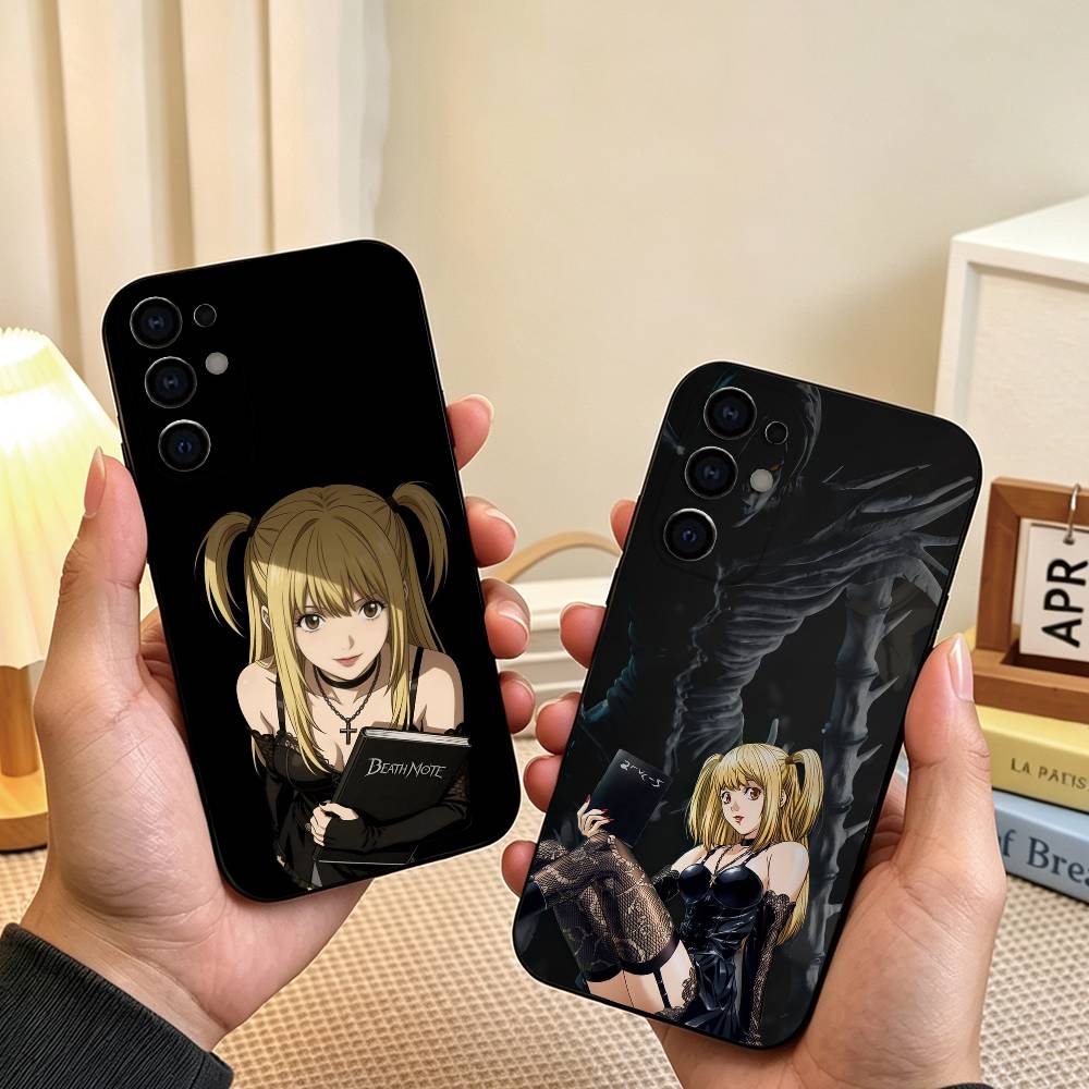 Phone Cases Near - デスノート ミサ・ニア・メロ フォンケース ブラックシリコン ソフト サムスン