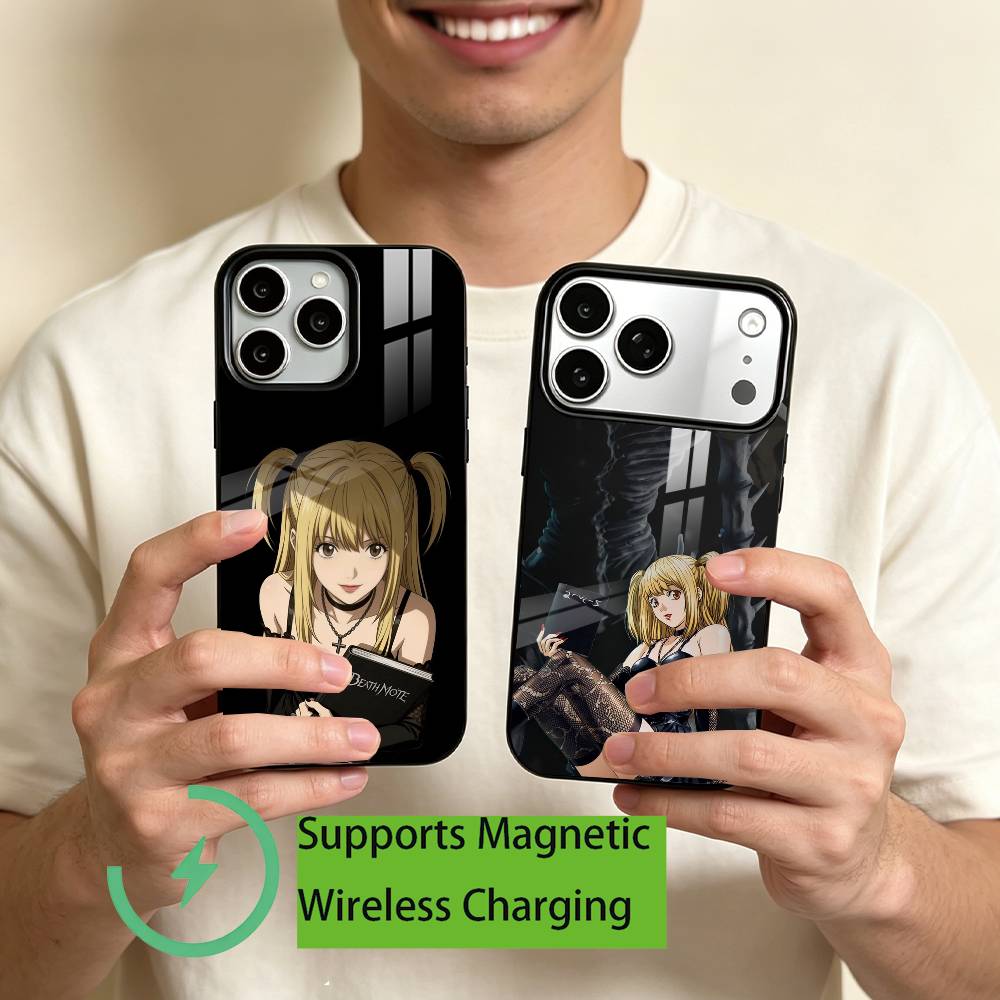 Phone Cases Near - デスノート ミサ・ニア・メロ iPhone17、16、15、14、13、12、11 Plus、Pro用スマホケース 磁気ワイヤレス充電対応 ギフト