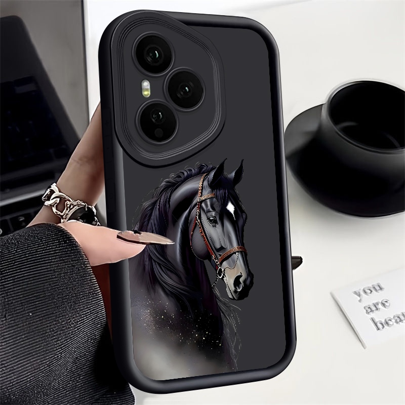 Phone Cases Honor - 創造的な馬柄のスマホケース Honor 400 200 Pro Magic7