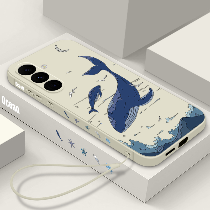 Phone Cases Galaxy A16 5G - Whales製、Samsung Galaxy S26、S25、S24 Ultra、S23、S22 Plus、S24、S25 FE、A18、A57、A17、A56、A37、A36、A26、A16、A55、A15