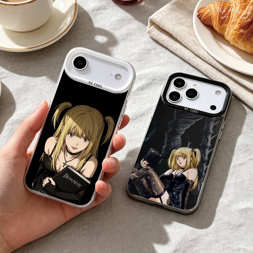 Phone Cases Near - デスノート ミサ・ニア・メロ iPhone 17、16、15、14、13、12、11 Plus、Pro Max、XS用スマホケース