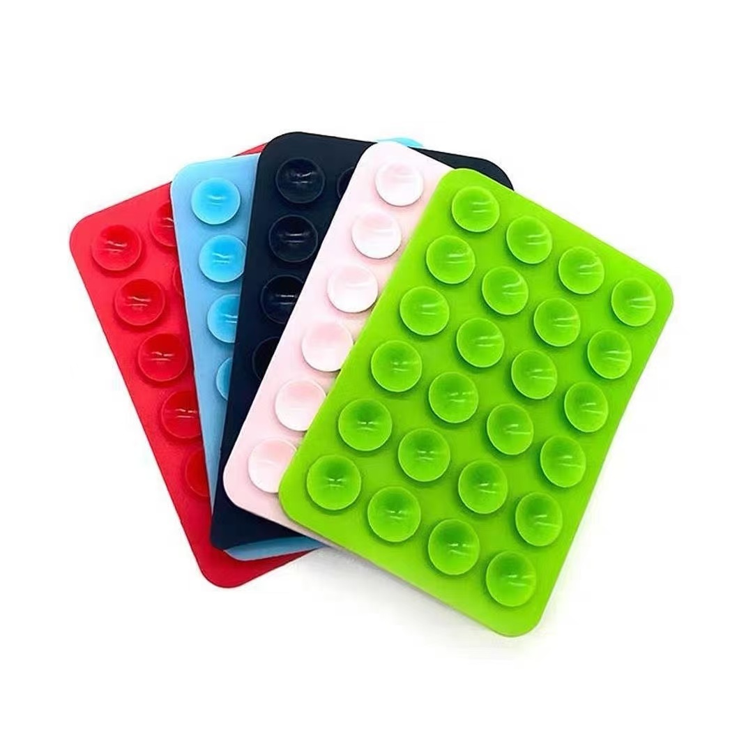 Phone Cases Casely - シリコン吸盤式スマホホルダー 正方形 滑り止め背面ステッカー スマホケース用 多機能吊り下げパッド