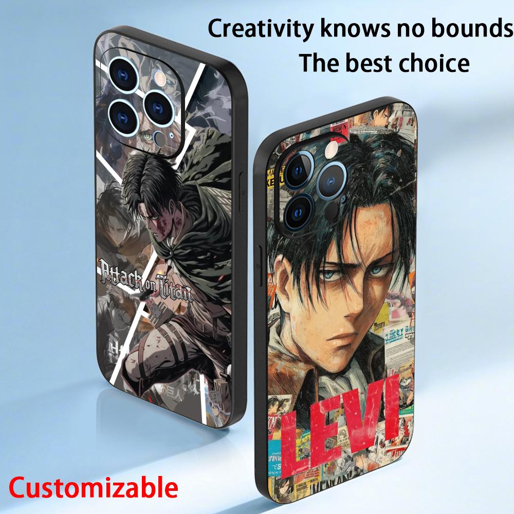 Phone Cases Men - リヴァイ・アッカーマン クールなアニメ男性柄 iPhoneケース iPhone 17 16