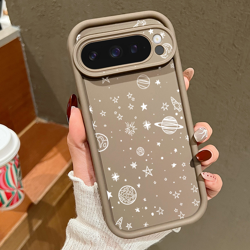 Google Pixel 9 - 輝く星月柄スマホケース Google Pixel 10 9 8