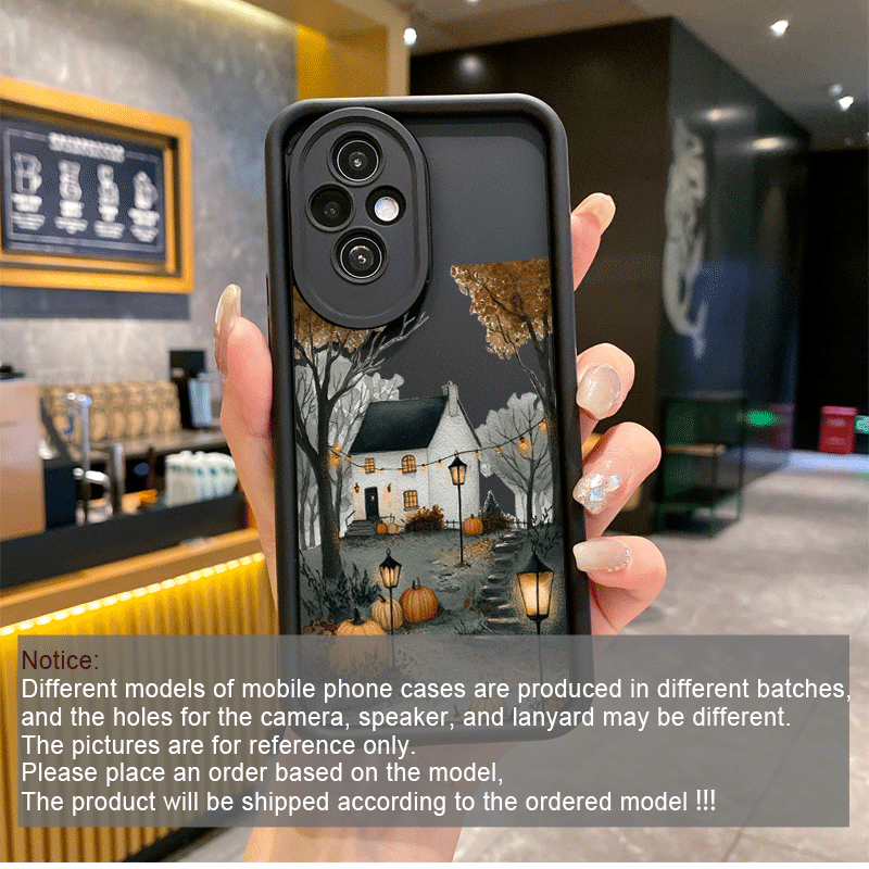レトロな田舎の建物と秋の風景のパターンが描かれたHonor  - Phone Cases Honor のレビューと価格