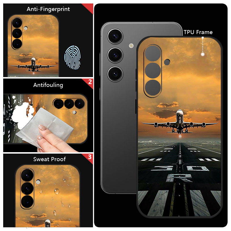 飛行機プリントのスマホケース Samsung Galaxy  - Phone Cases Galaxy A16 5G のレビューと価格