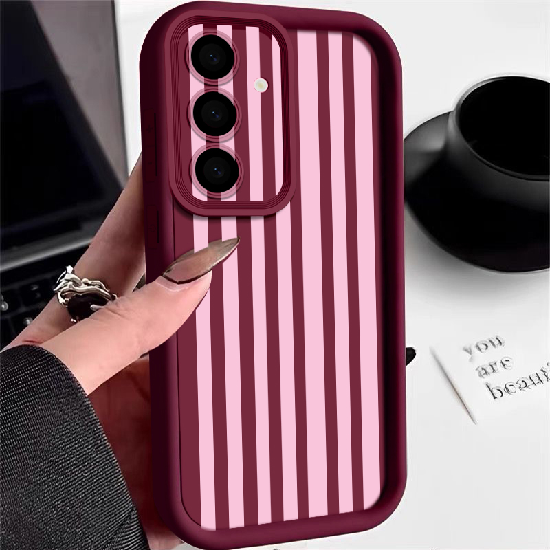 ピンクストライプ柄のSamsung Galaxy A18 A - Phone Cases Galaxy A16 5G のレビューと価格