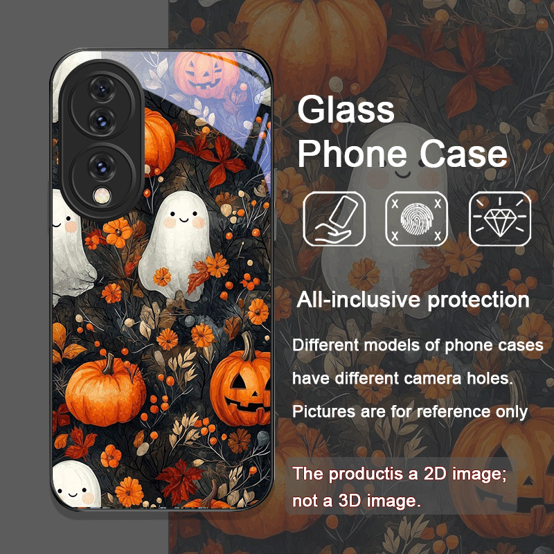 ハロウィン パンプキン ゴースト 本棚 強化ガラス製スマホケ - Phone Cases Honor のレビューと価格