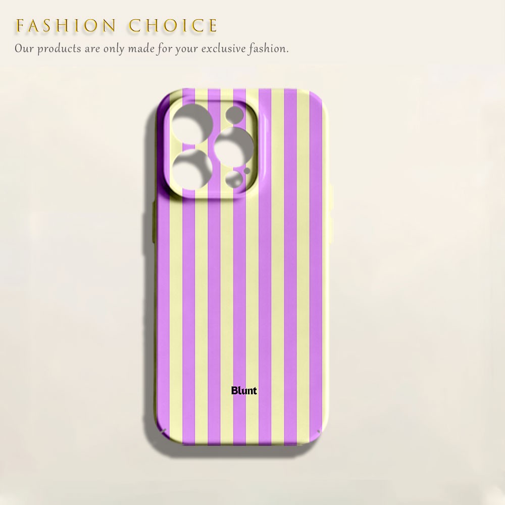 ライラックストライプ ブラントフォンケース iPhone 1 - Phone Cases Blunt のレビューと価格