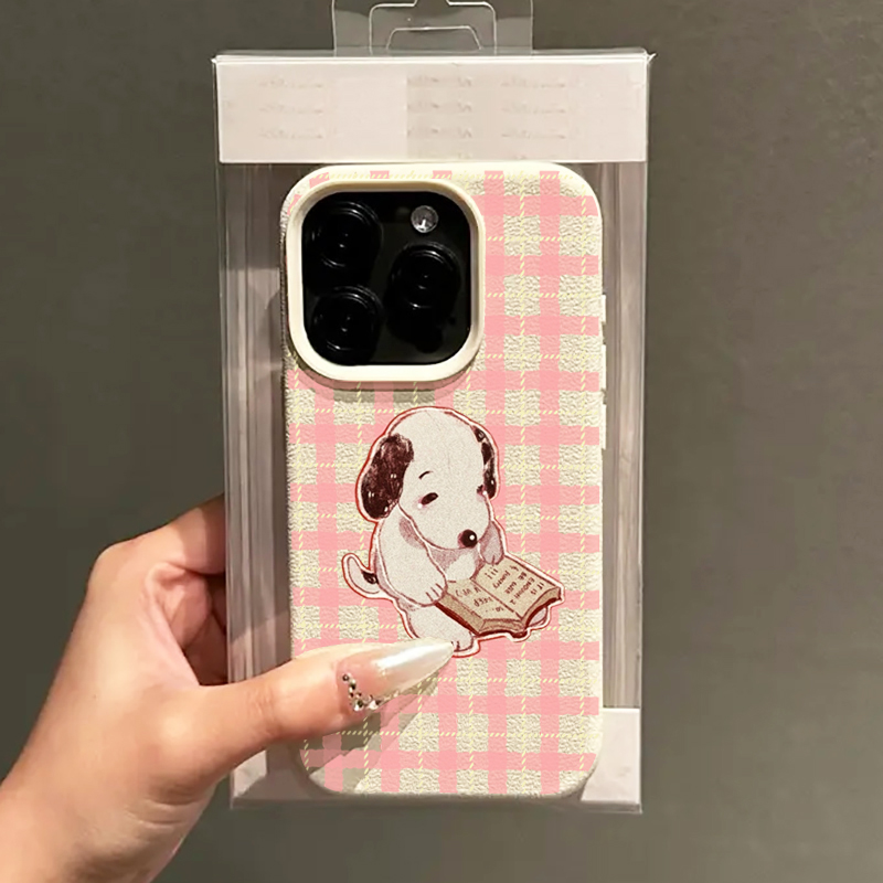 かわいいヴィンテージブック犬ライチ柄スマホケース Samsu - Phone Cases Galaxy A16 5G のレビューと価格