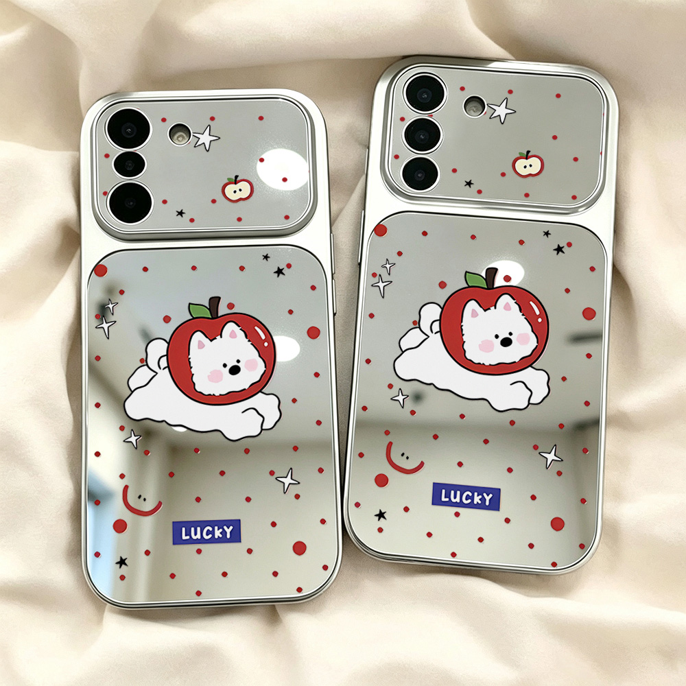 メイクアップミラー付きキュートな犬のスマホケース、Samsu - Phone Cases Galaxy A16 5G のレビューと価格