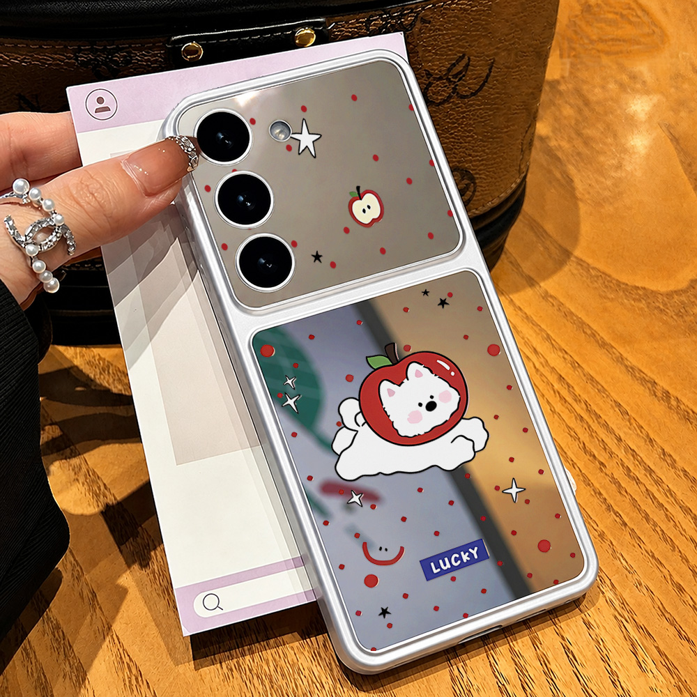 メイクアップミラー付きキュートな犬のスマホケース、Samsu - Phone Cases Galaxy A16 5G のレビューと価格