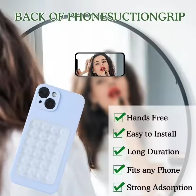 シリコン製吸盤式スマホホルダーマット。多機能吸盤、壁掛けスタ - Phone Cases Casely のレビューと価格