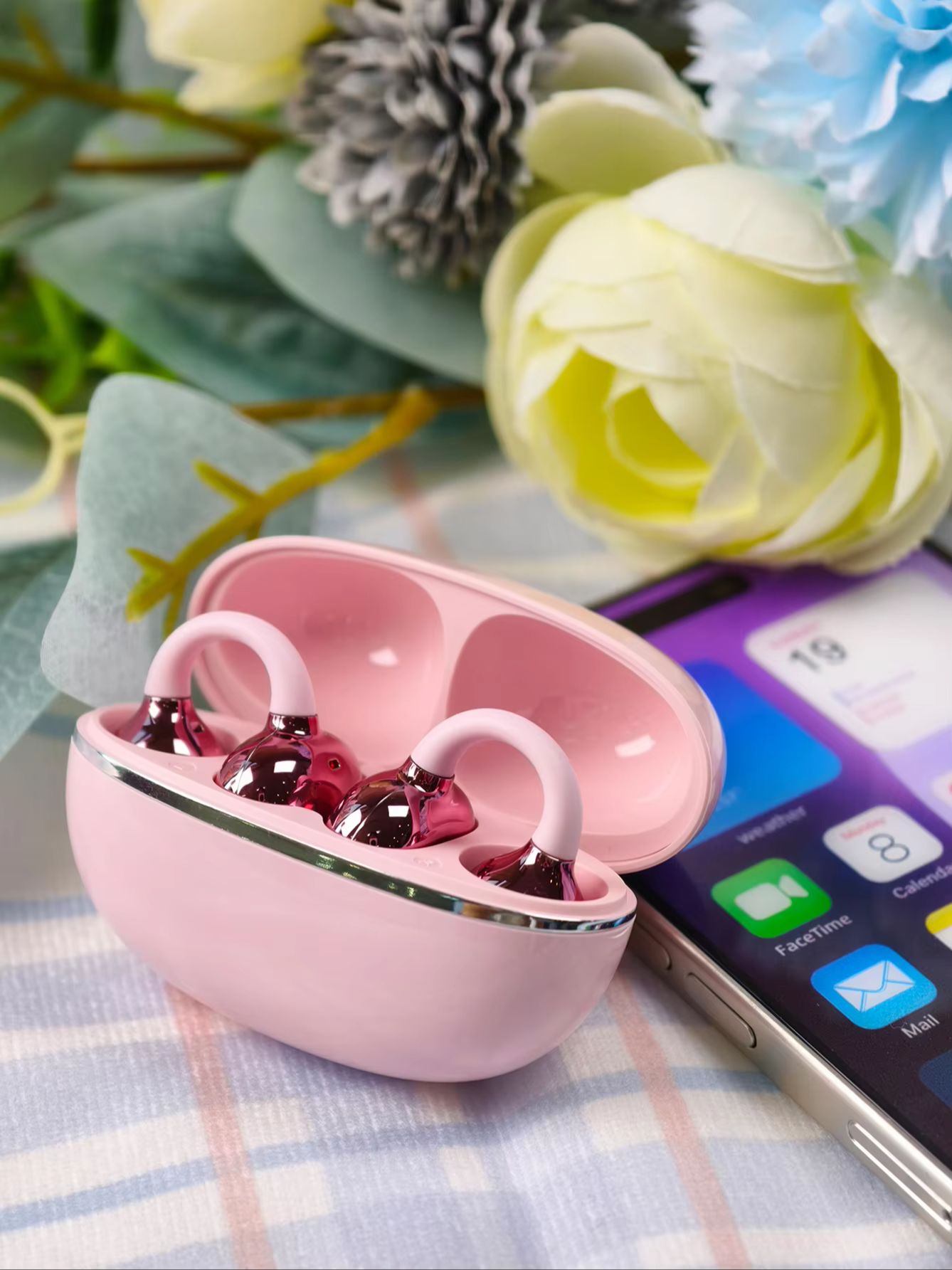 2026年流行のクリップ式イヤホン、オープンイヤーデザイン、 - Phone Cases Viral のレビューと価格