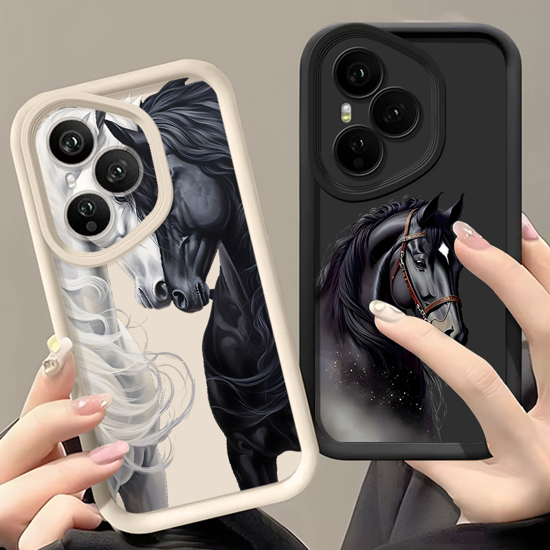 創造的な馬柄のスマホケース Honor 400 200 Pr - Phone Cases Honor のレビューと価格