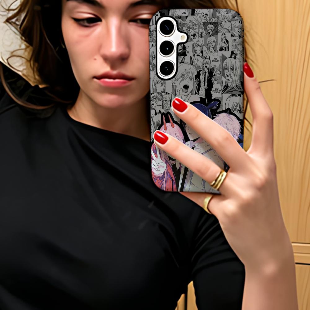 アニメチェーンソーマン柄ホットフォンケース サムスンギャラク - Phone Cases Men のレビューと価格