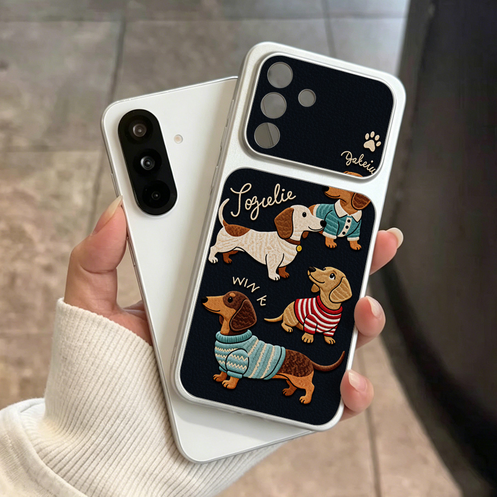 漫画の子犬柄レザー携帯電話ケース Samsung A57 A - Phone Cases Galaxy A16 5G のレビューと価格