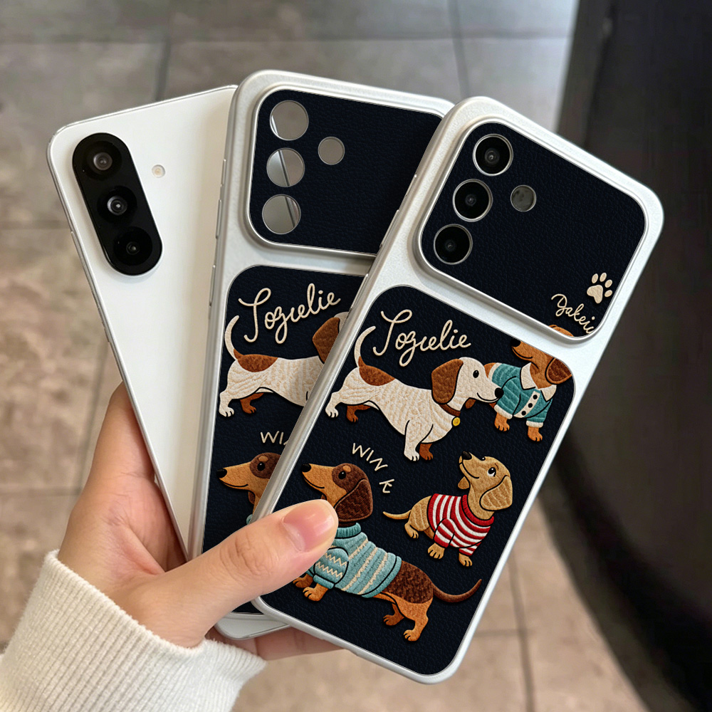 漫画の子犬柄レザー携帯電話ケース Samsung A57 A - Phone Cases Galaxy A16 5G のレビューと価格
