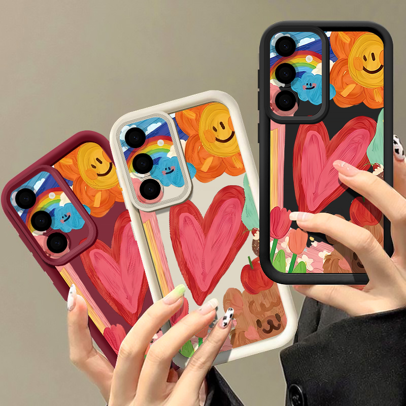 かわいいハート柄のスマートフォンケース。対応機種：Samsu - Phone Cases Galaxy A16 5G のレビューと価格