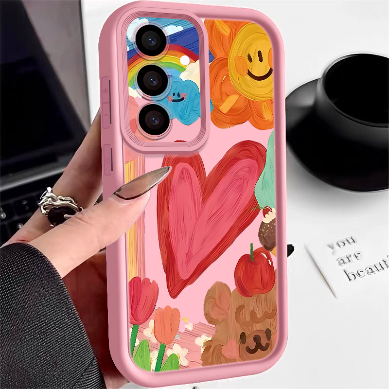 かわいいハート柄のスマートフォンケース。対応機種：Samsu - Phone Cases Galaxy A16 5G のレビューと価格