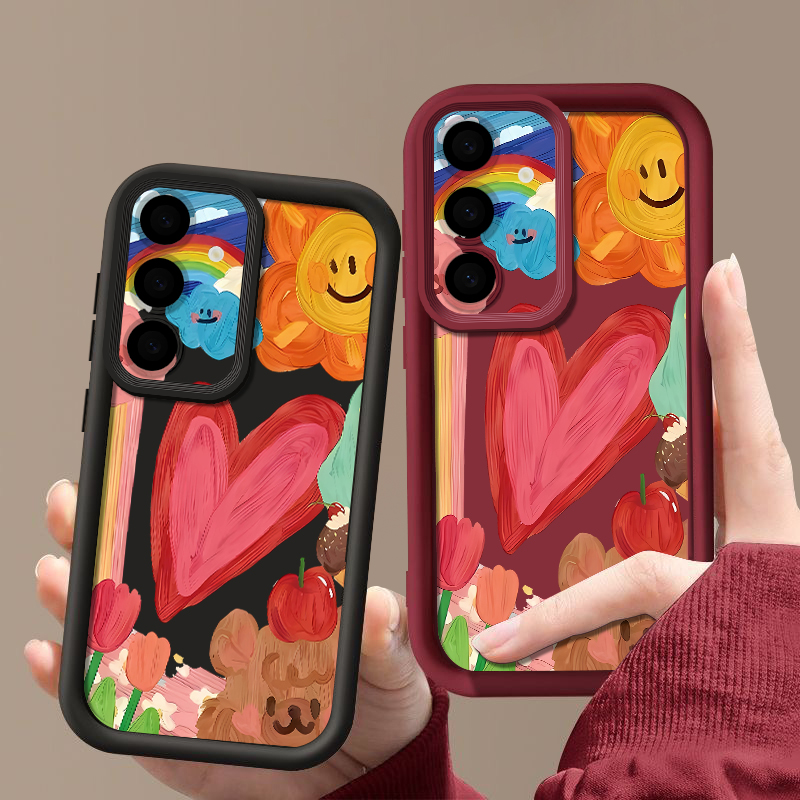 かわいいハート柄のスマートフォンケース。対応機種：Samsu - Phone Cases Galaxy A16 5G のレビューと価格