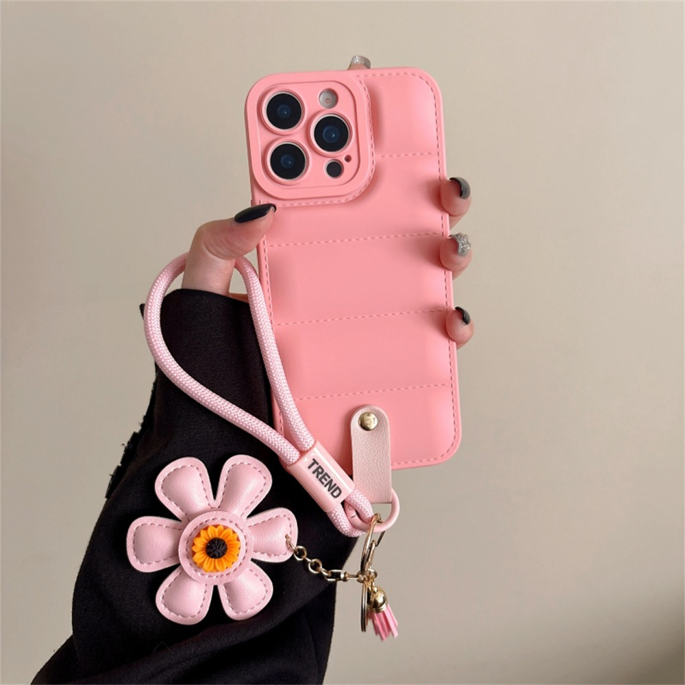 ファッションダウンジャケット風ランヤード付きスマホケース i - Phone Cases With Loop のレビューと価格