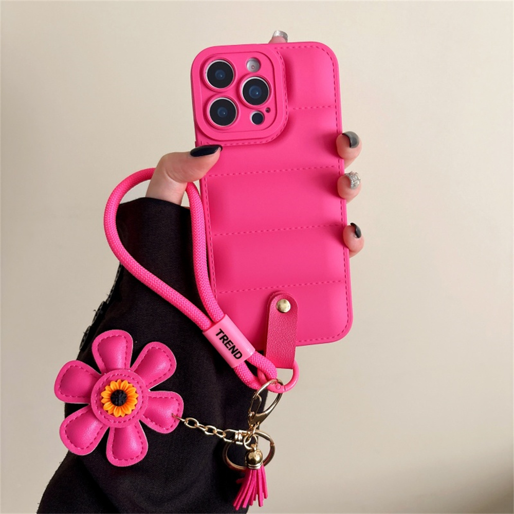 ファッションダウンジャケット風ランヤード付きスマホケース i - Phone Cases With Loop のレビューと価格