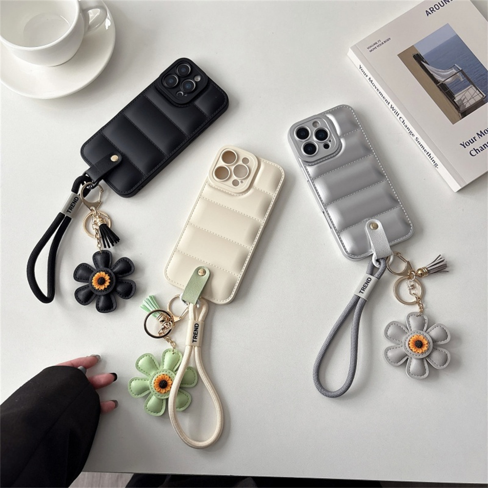 ファッションダウンジャケット風ランヤード付きスマホケース i - Phone Cases With Loop のレビューと価格