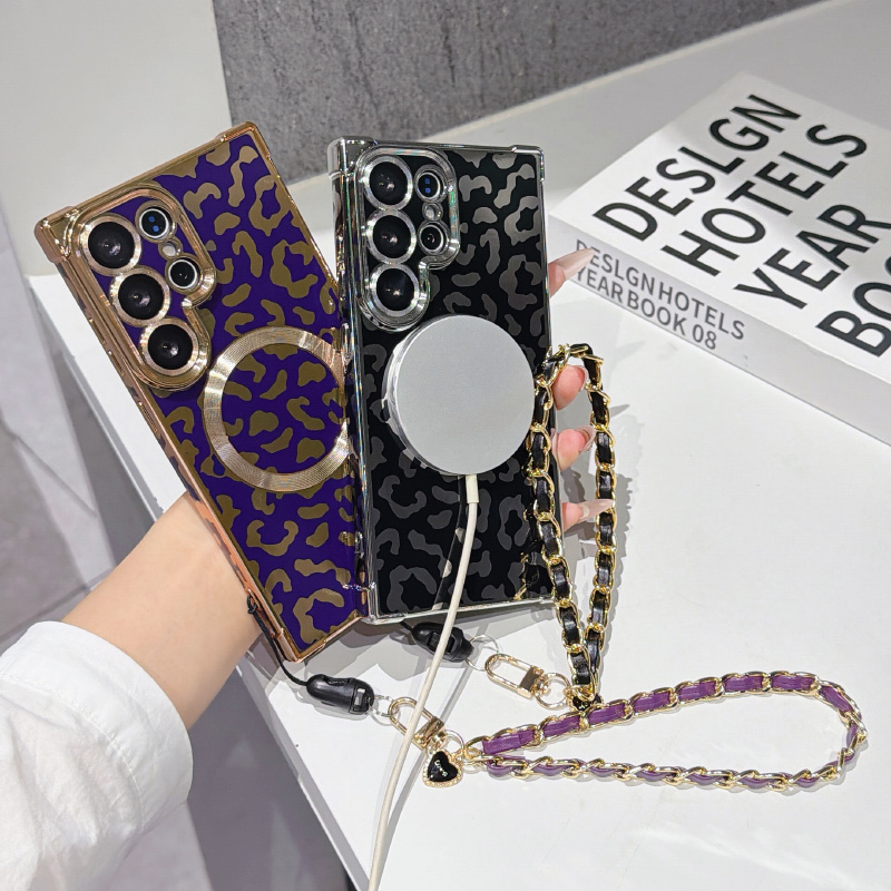 新しいレオパード柄のマグネット式MagSafe対応スマホケー - Phone Cases With Loop のレビューと価格