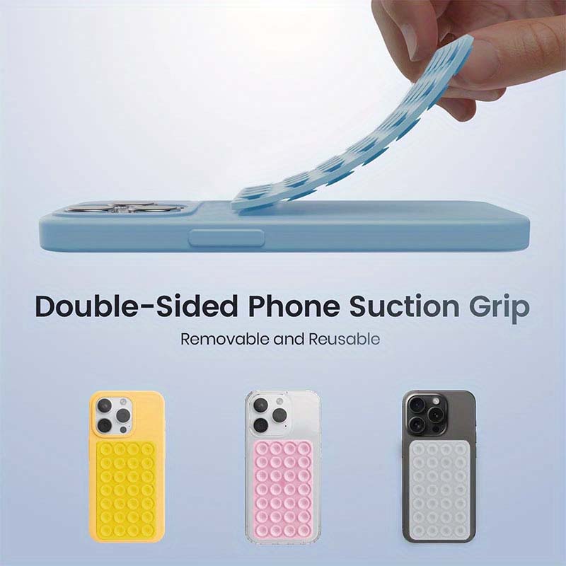 強力な両面ノーハンドグリップ付きシリコン吸盤式スマホスタンド - Phone Cases Casely のレビューと価格