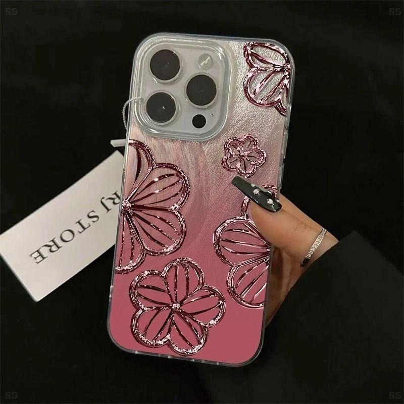 ファッショナブルなグラデーションガラスフラワーハイエンドフェ - Phone Cases You Can Design のレビューと価格