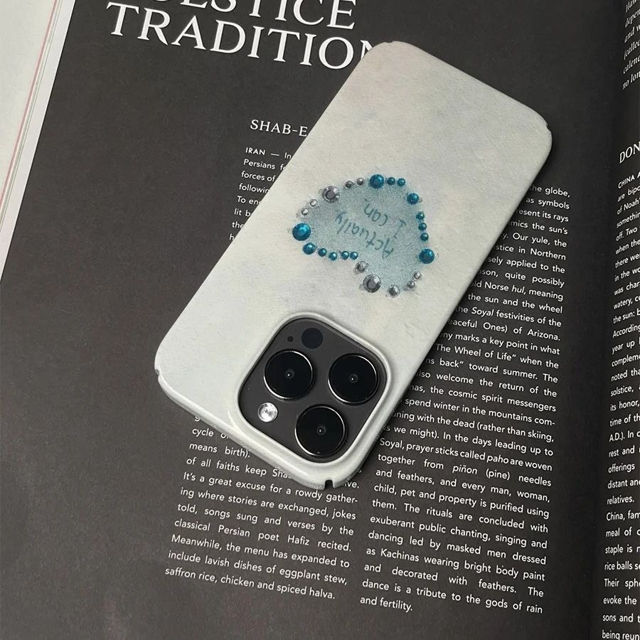 キラキラ輝くハートデザインの「Actually I Can」 - Phone Cases You Can Design のレビューと価格